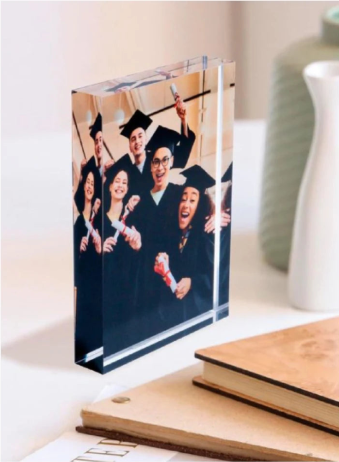 Magnetic Acrylic Block Photo Frame