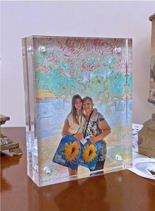 Magnetic Acrylic Block Photo Frame