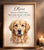 Custom Dog Memorial Photo with Frame