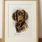 Custom Dog Memorial Photo with Frame